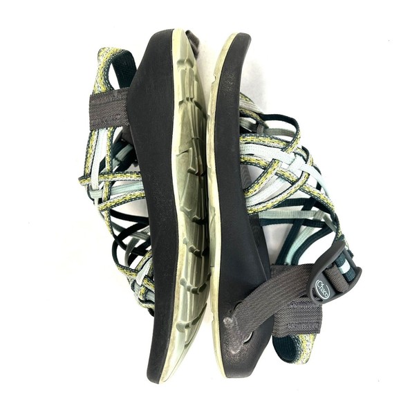 Women's Chaco Strappy ZX3 Yampa Trail Sandals Stardust Green J105060 Size 6 - Picture 8 of 10